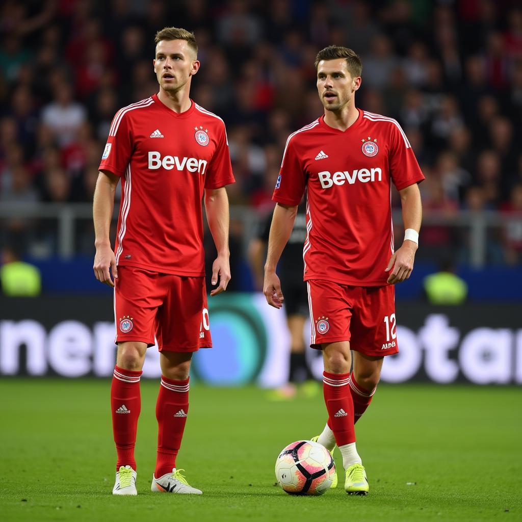 Lars und Sven Bender im Leverkusen Trikot