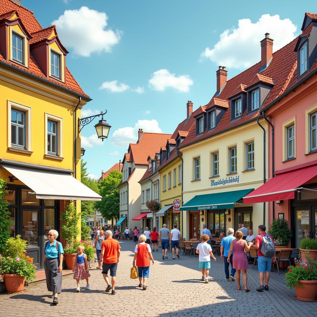 Lebendige Szene im Mathildenhof Leverkusen