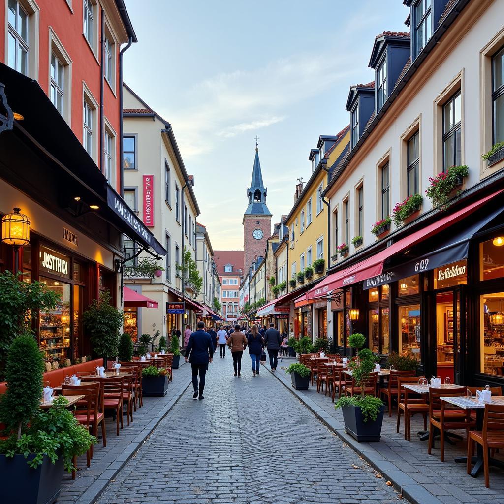 Lebendige Innenstadt von Leverkusen