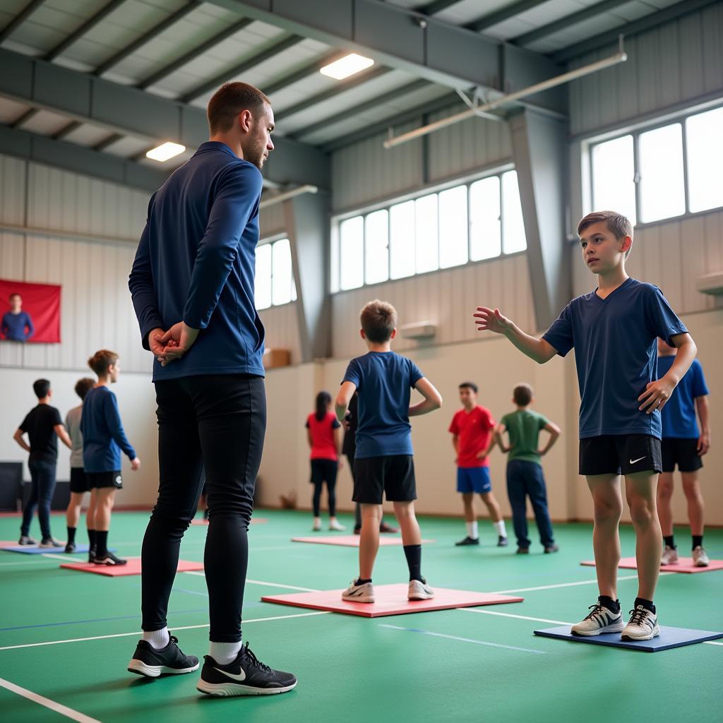 Junge Talente trainieren bei Leichtathletik Leverkusen