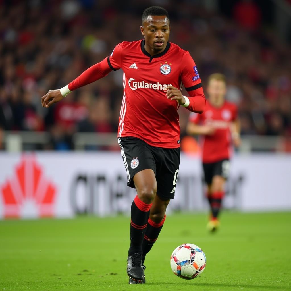 Leon Bailey im Trikot von Bayer Leverkusen