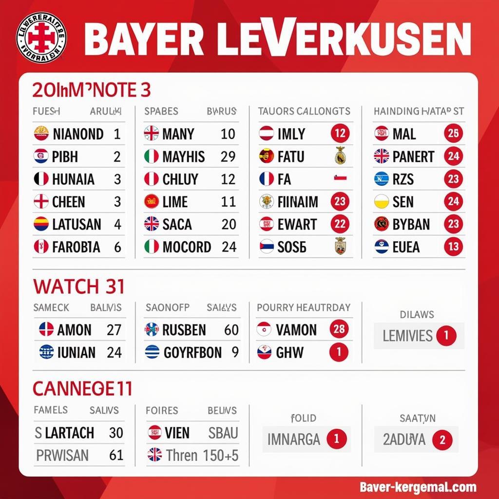 Anzahl Spiele Leverkusen aktuelle Saison