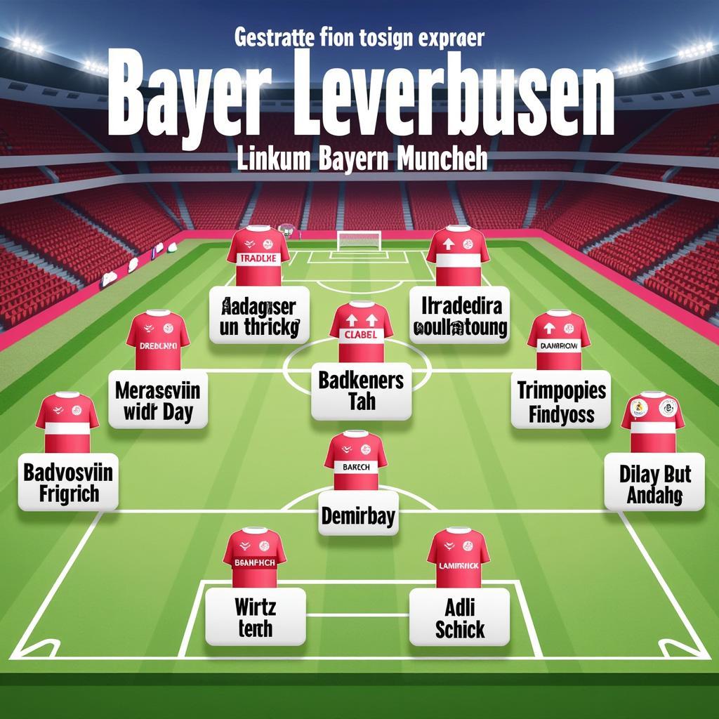 Voraussichtliche Startelf von Bayer Leverkusen im Spiel gegen den FC Bayern München