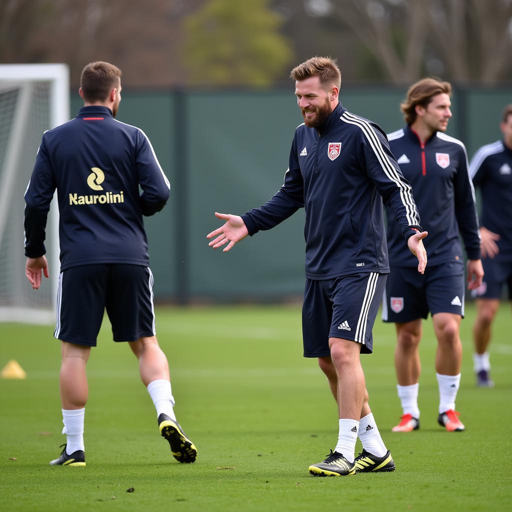 Training des Leverkusen Bayer Kaders