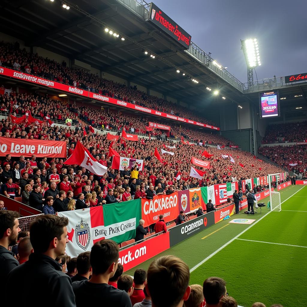 Die Fans von Bayer Leverkusen und Werder Bremen: Leidenschaft und Emotionen im Stadion