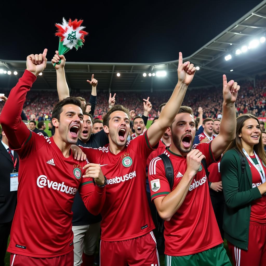 Leverkusen Bremen Fans im Stadion