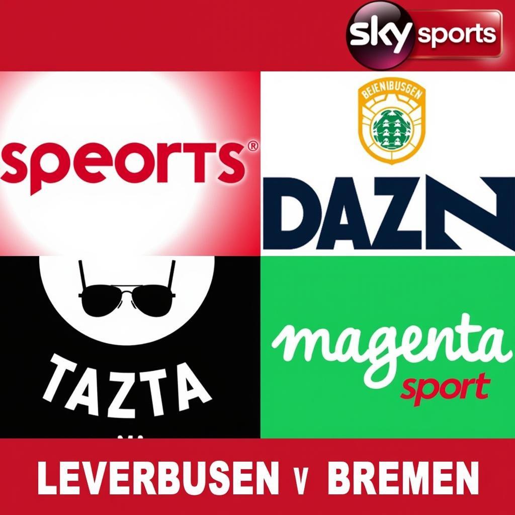 Streaming Optionen für das Spiel Leverkusen gegen Bremen