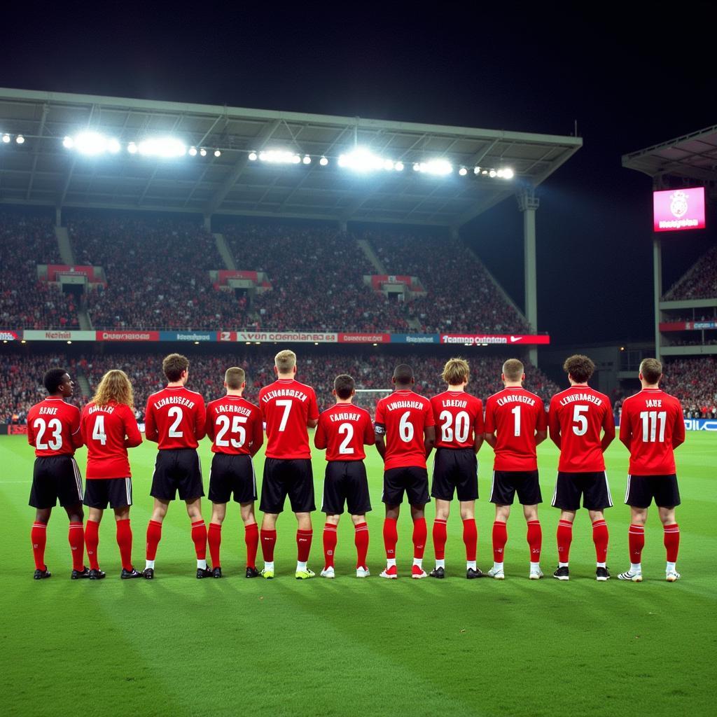 Leverkusen Spieler im Champions League Finale 2002