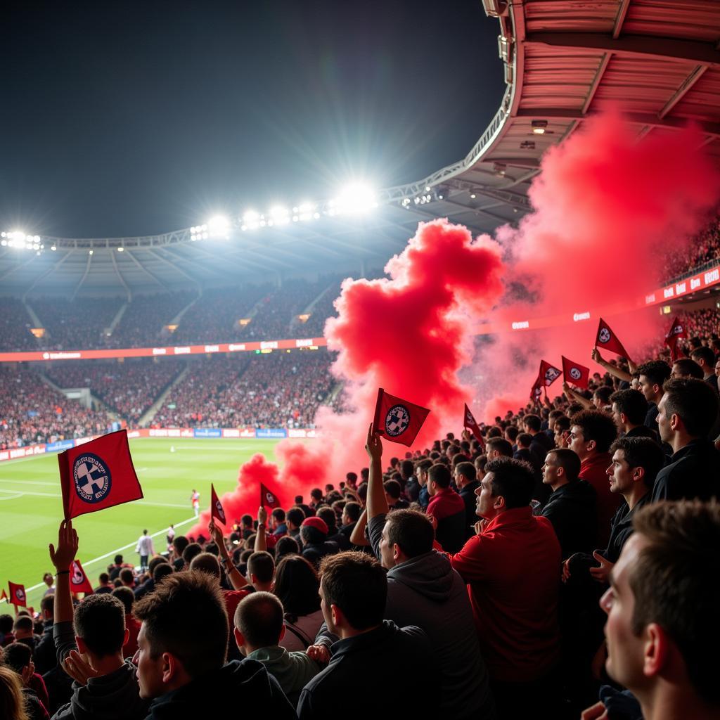 Leverkusen Düsseldorf DFB-Pokal Fans