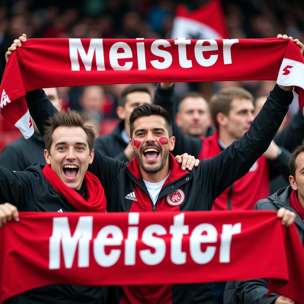 Leverkusen Fans Meisterfeier