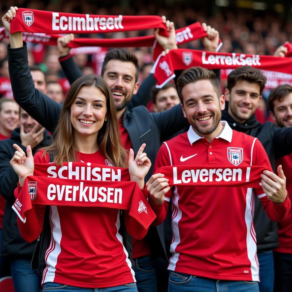 Leverkusen-Fans mit Humor