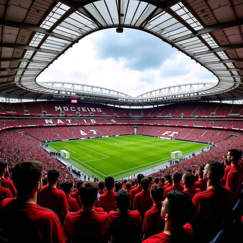 Leverkusen Fans im Stadion