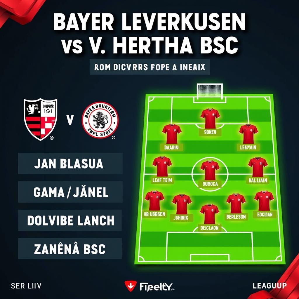 Mögliche Startelf von Bayer Leverkusen gegen Hertha BSC