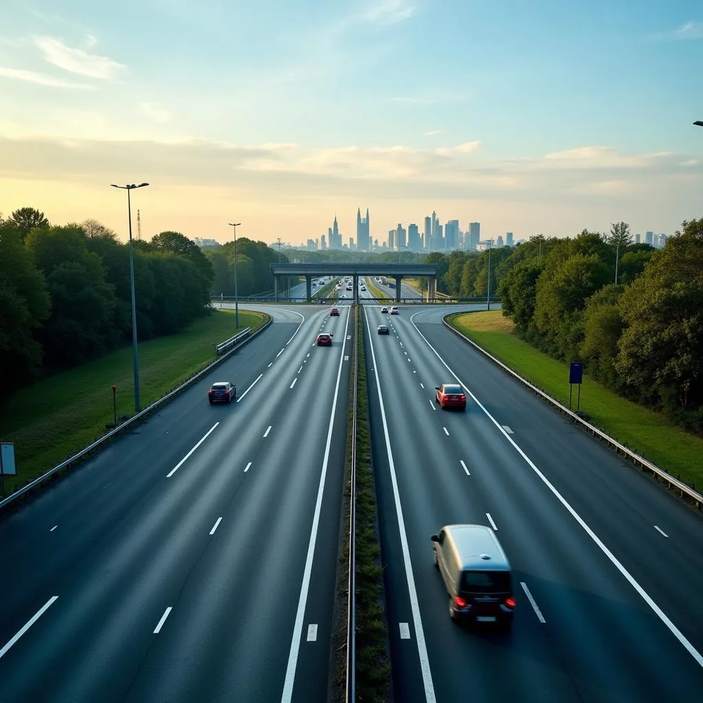 Autobahnverbindung zwischen Leverkusen und Köln