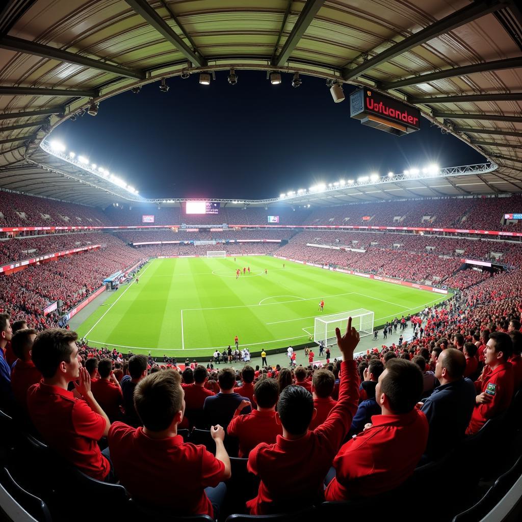 Die Fans von Leverkusen und Köln