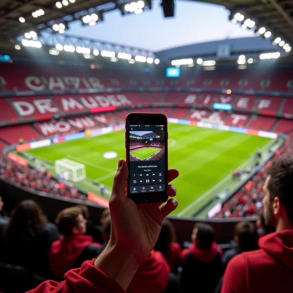 Live-Radio im Stadion