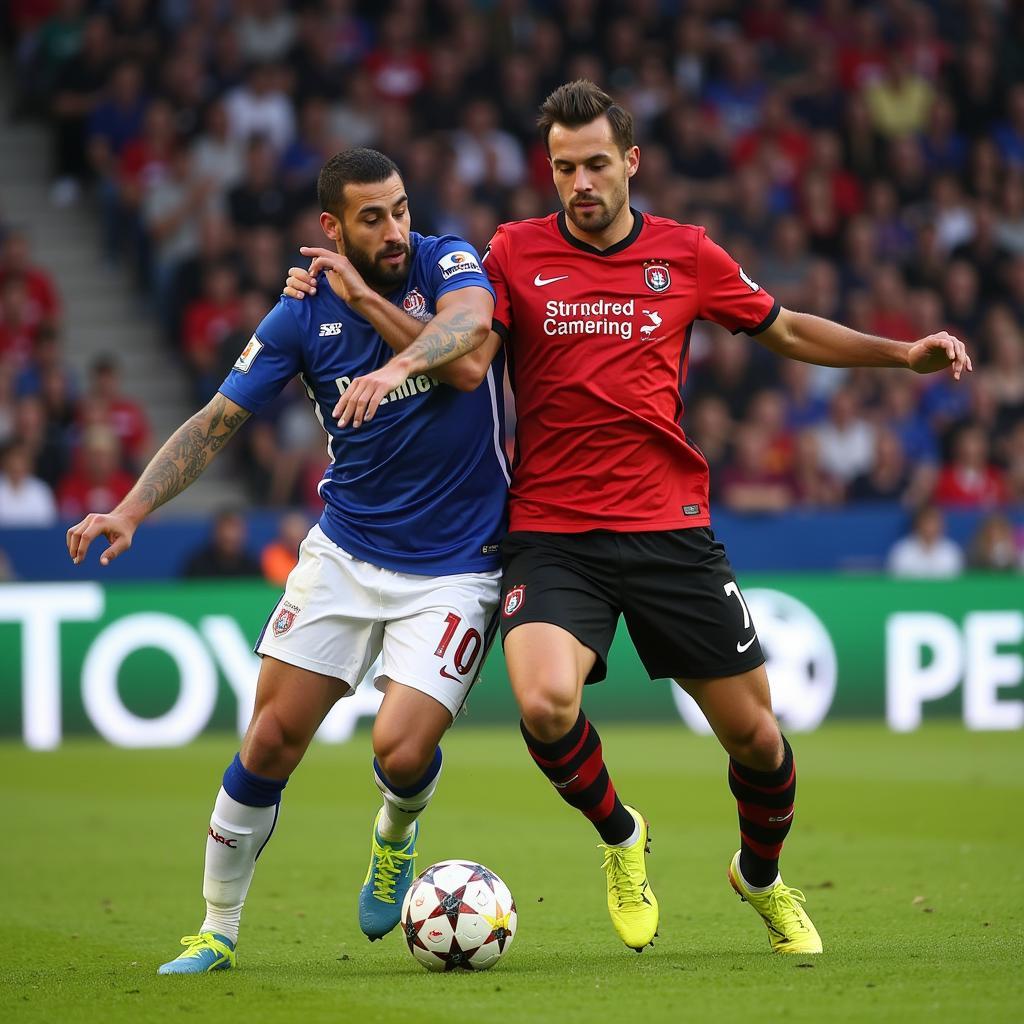 Bayer Leverkusen gegen Glasgow Rangers in der Champions League