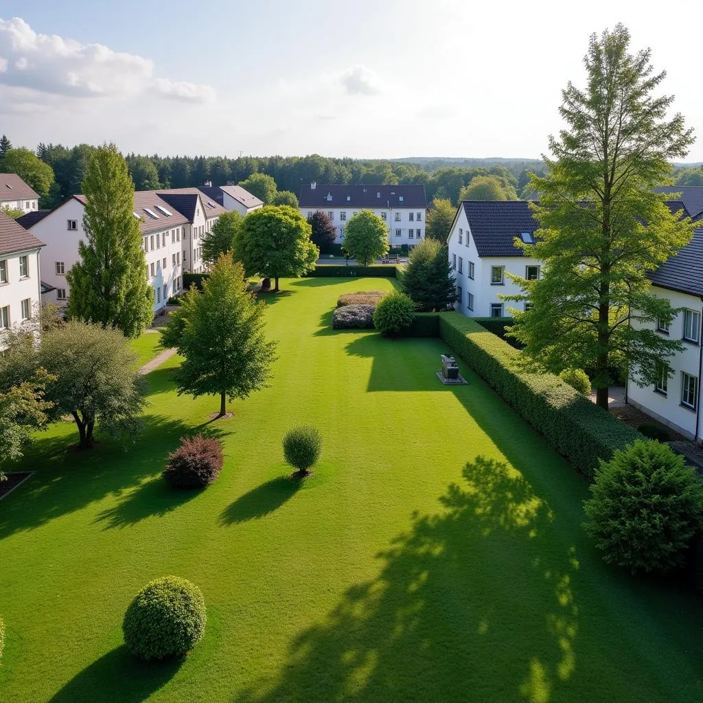 Ruhiges Wohnviertel in Leverkusen Rheindorf mit viel Grünfläche