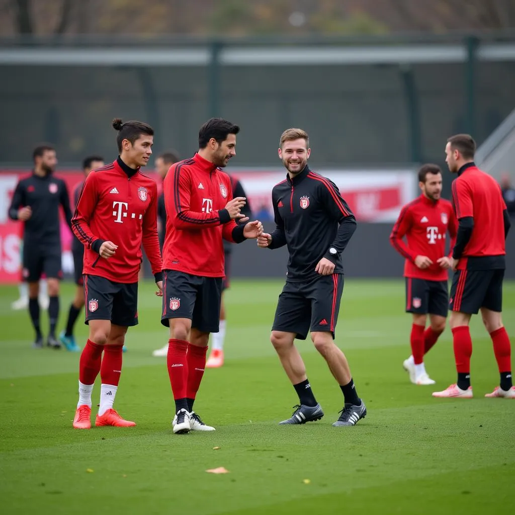 Trainingslager der Leverkusen Oyuncuları