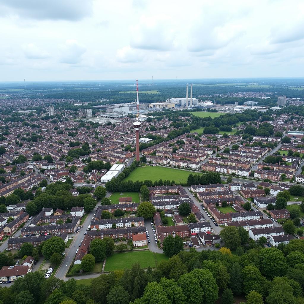 Panorama der Leverkusener Stadtteile