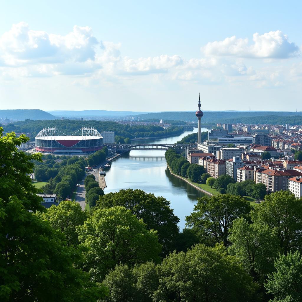 Leverkusen Stadtbild Rhein