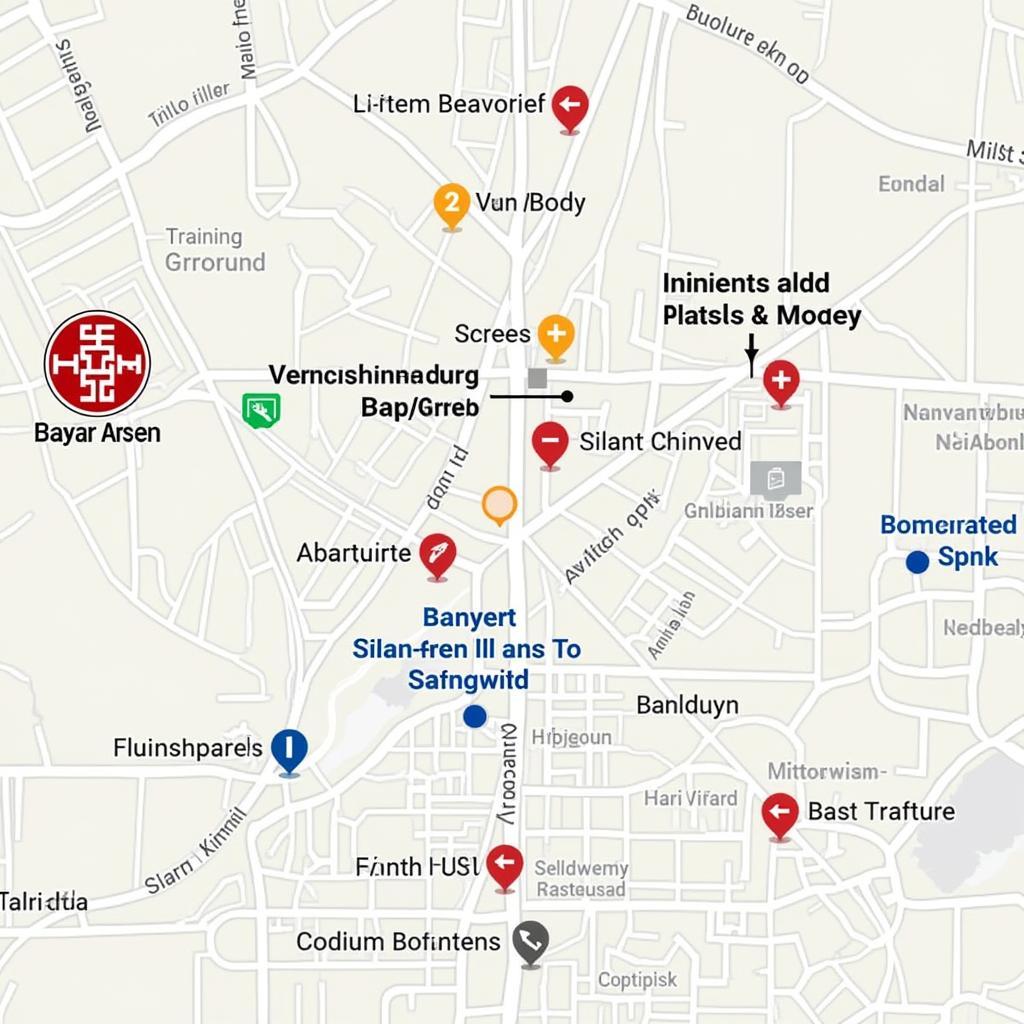 Leverkusen Stadtplan Fußball