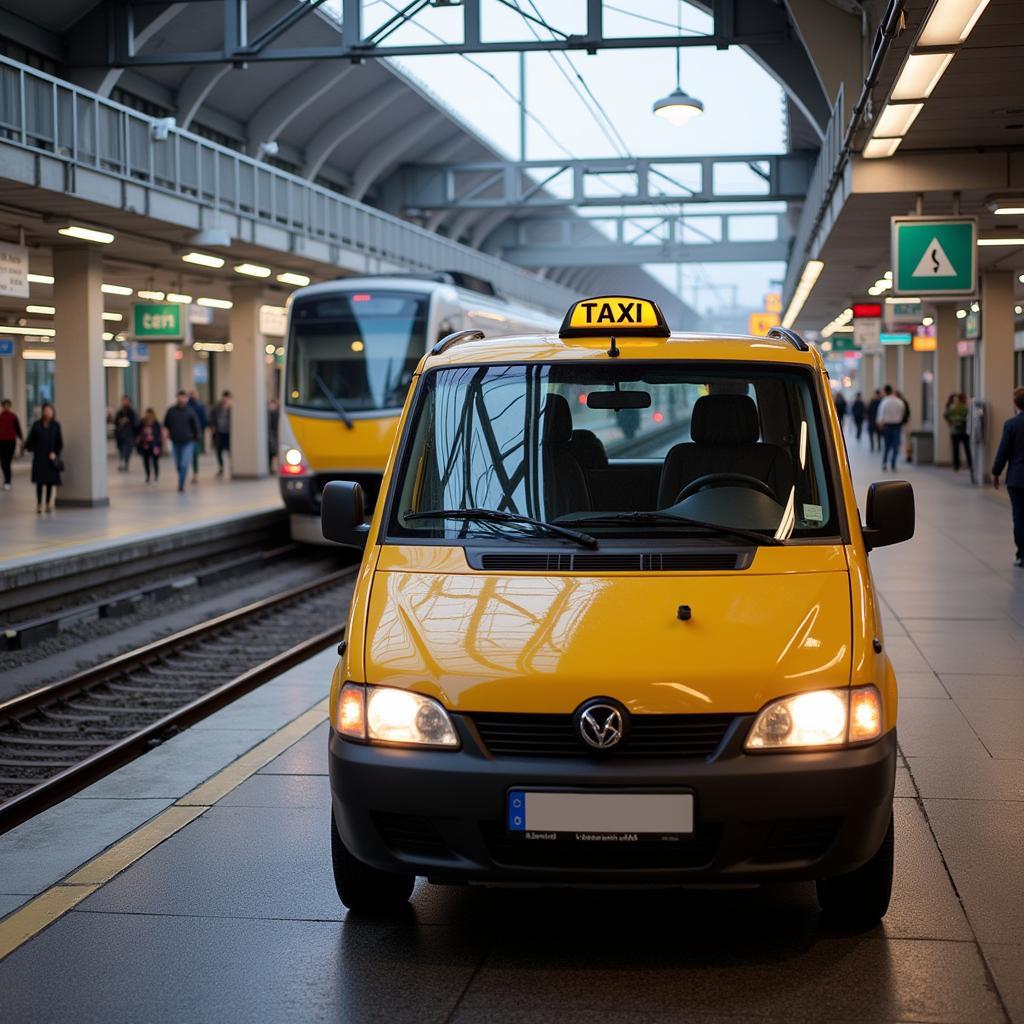 Leverkusen Taxi am Bahnhof