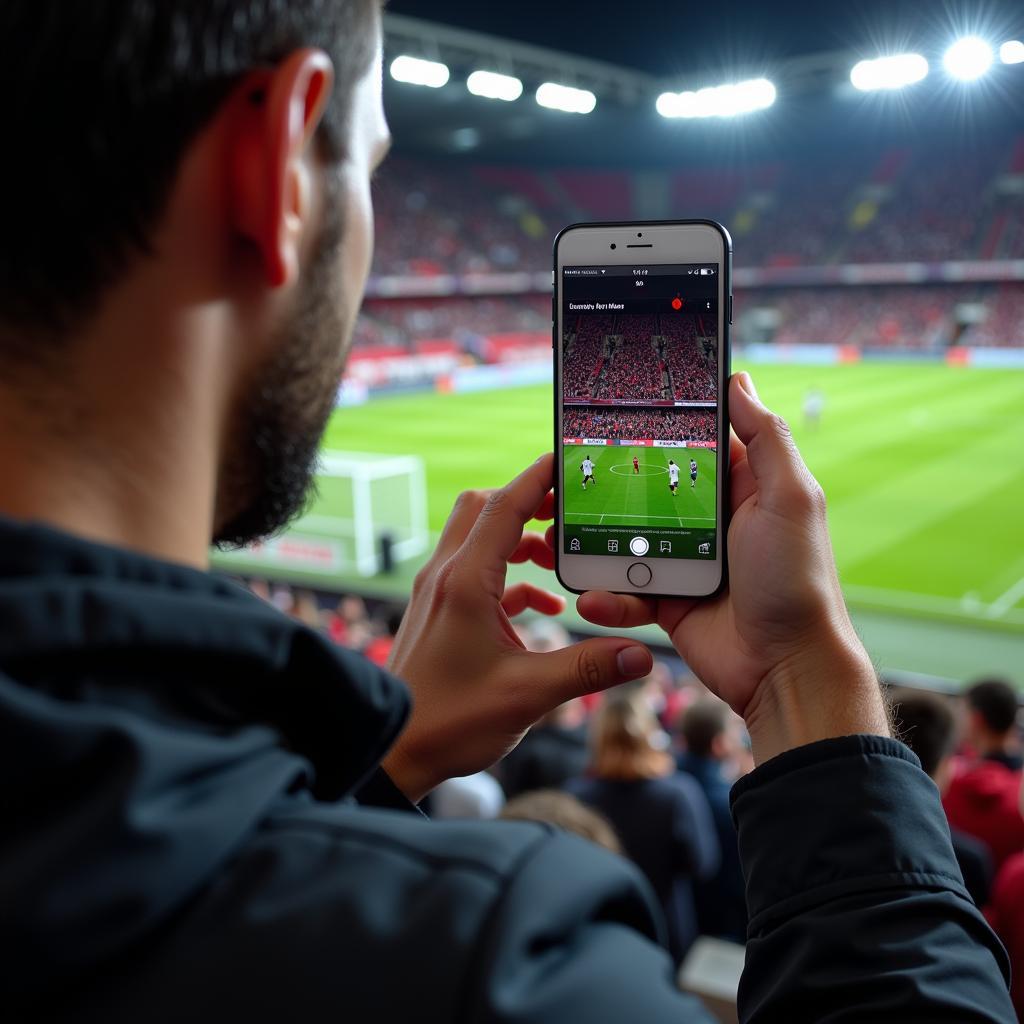 Live-Ticker Leverkusen vs. West Ham auf dem Smartphone