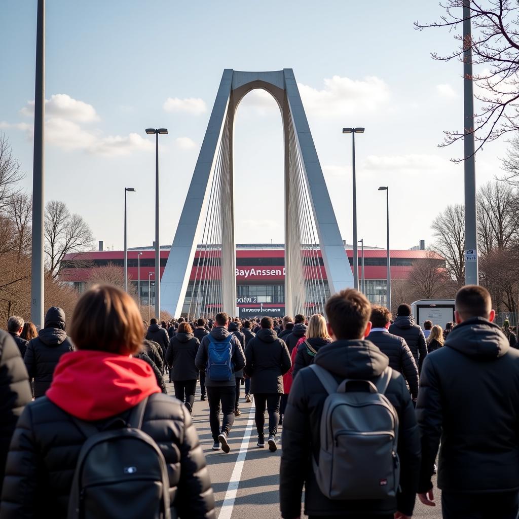 Leverkusener Brücke Fans Stadion