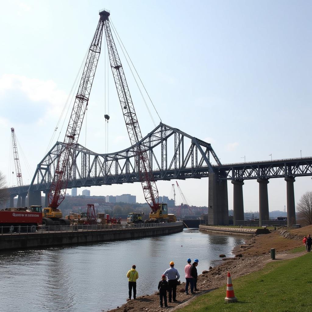 Abriss der Leverkusener Brücke