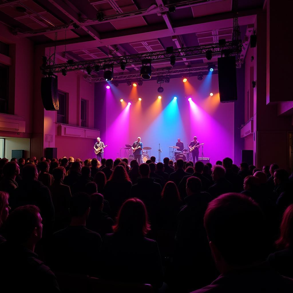 Konzerthalle bei den Leverkusener Jazztagen mit Publikum