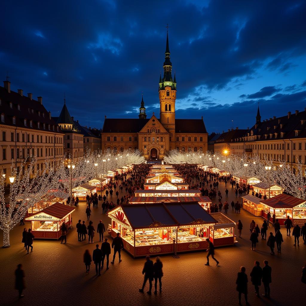 Lichterglanz auf dem Leverkusener Weihnachtsmarkt