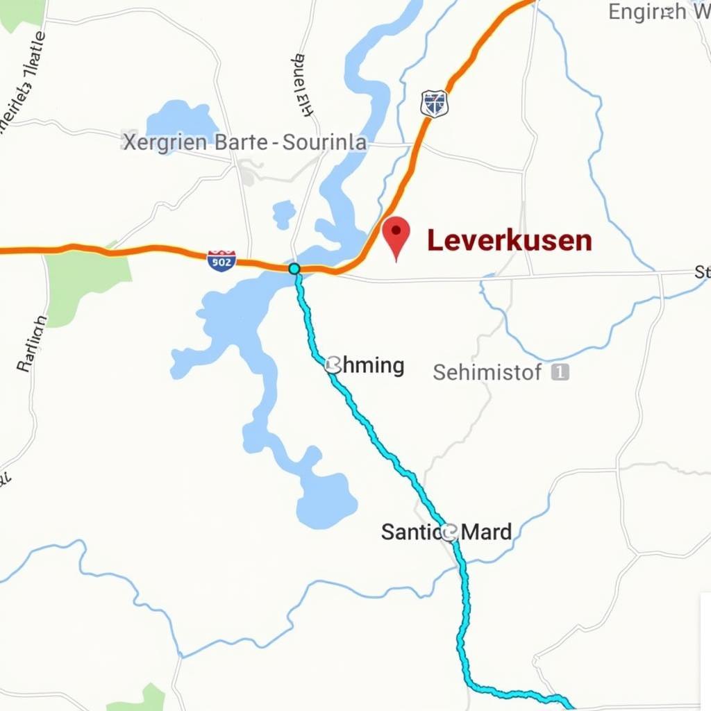 Route des Lichterzugs Leverkusen