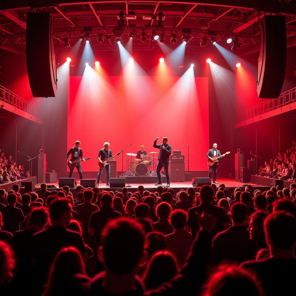 Live Musik und feiernde Fans bei der Leverkusen Veranstaltung