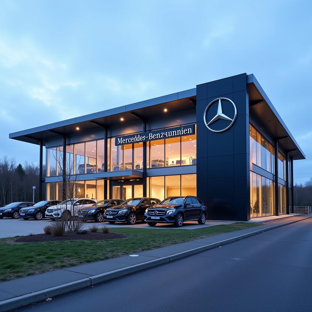 Moderne Mercedes-Benz Niederlassung in Leverkusen