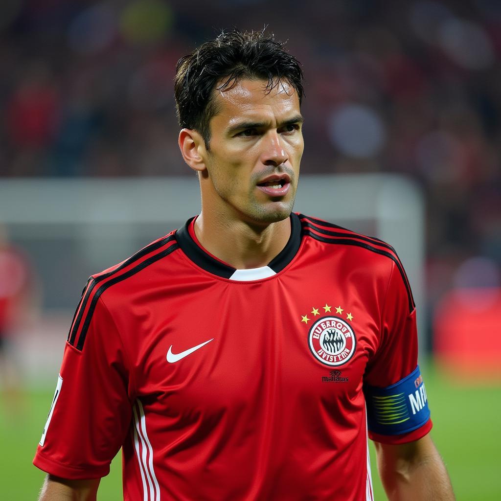 Michael Ballack im Trikot von Bayer Leverkusen