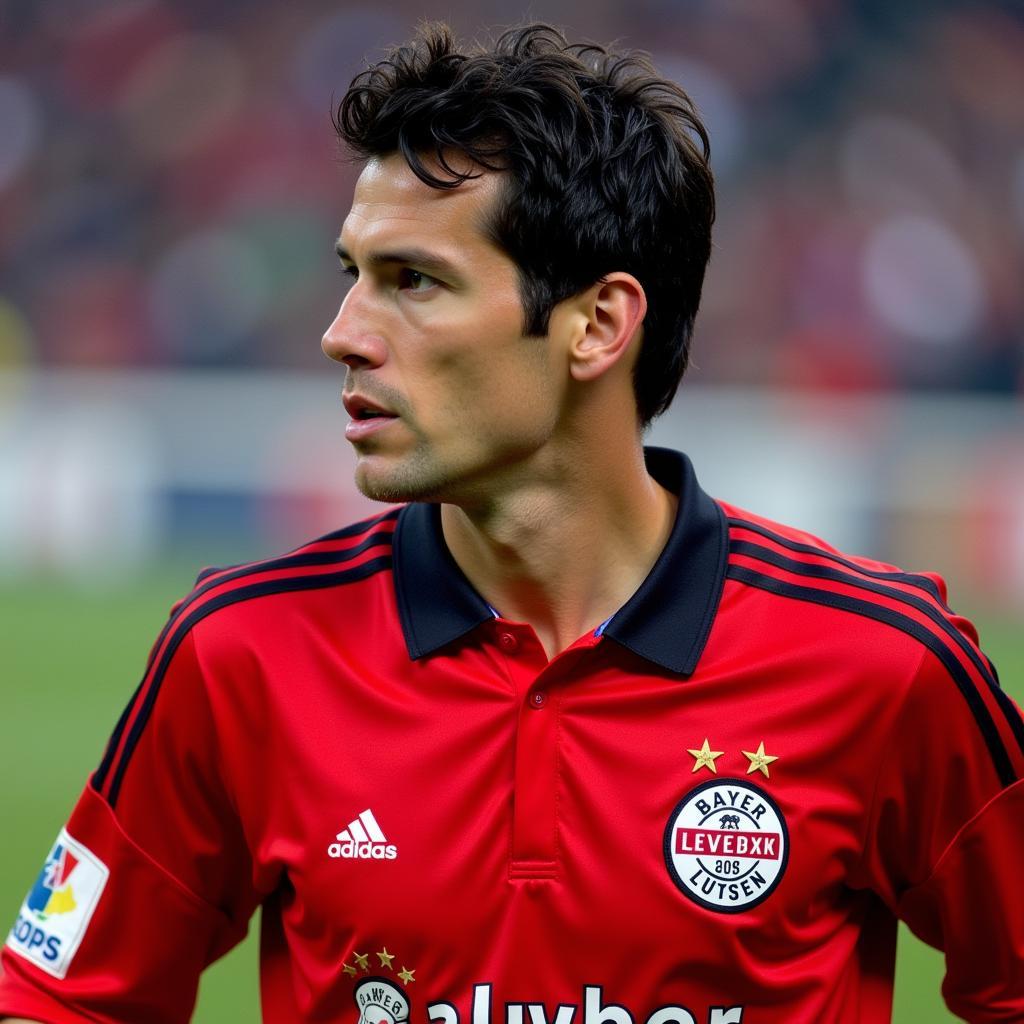 Michael Ballack im Leverkusen Trikot