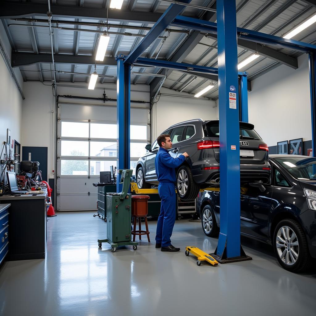 Moderne Autowerkstatt in Leverkusen