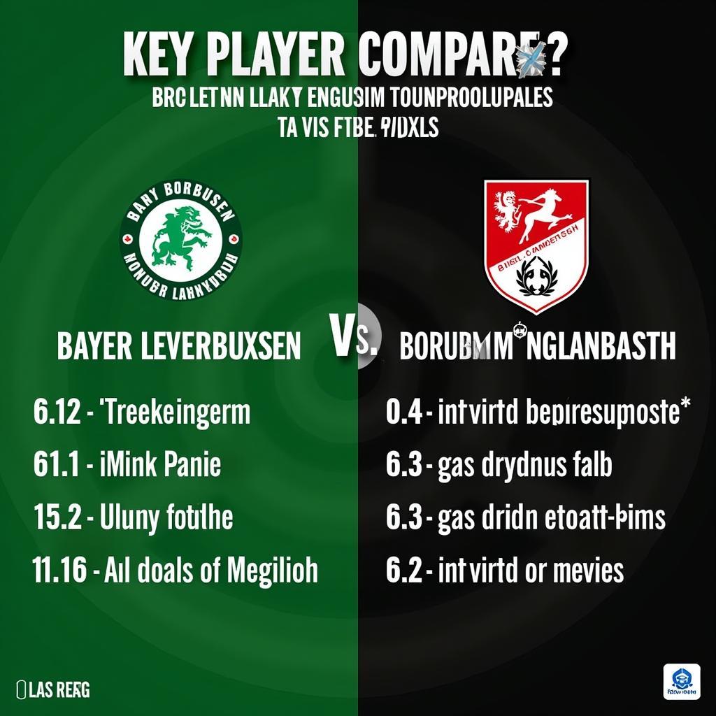 Mönchengladbach Leverkusen Spielervergleich