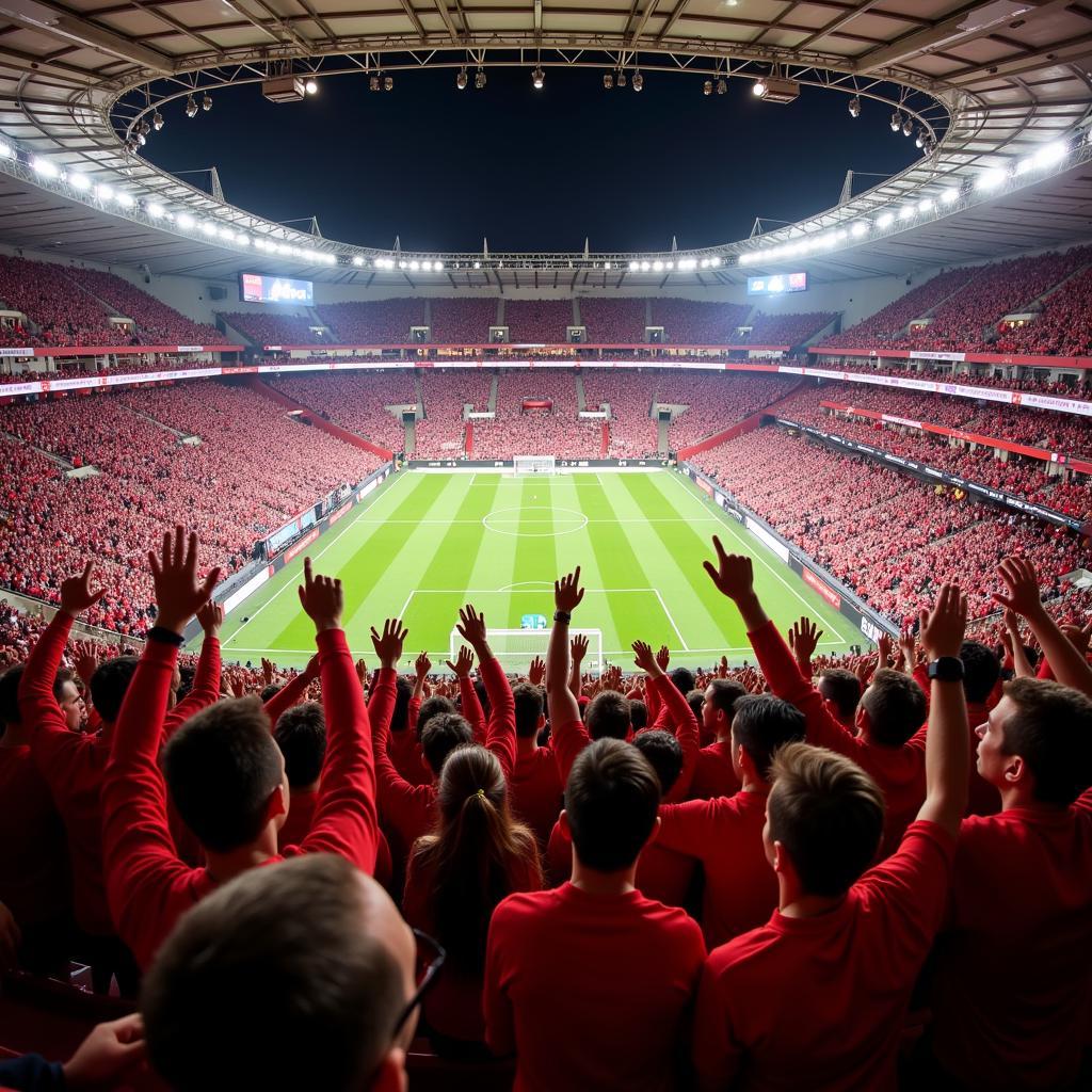 Leverkusener Fans singen "Nanu Nana"