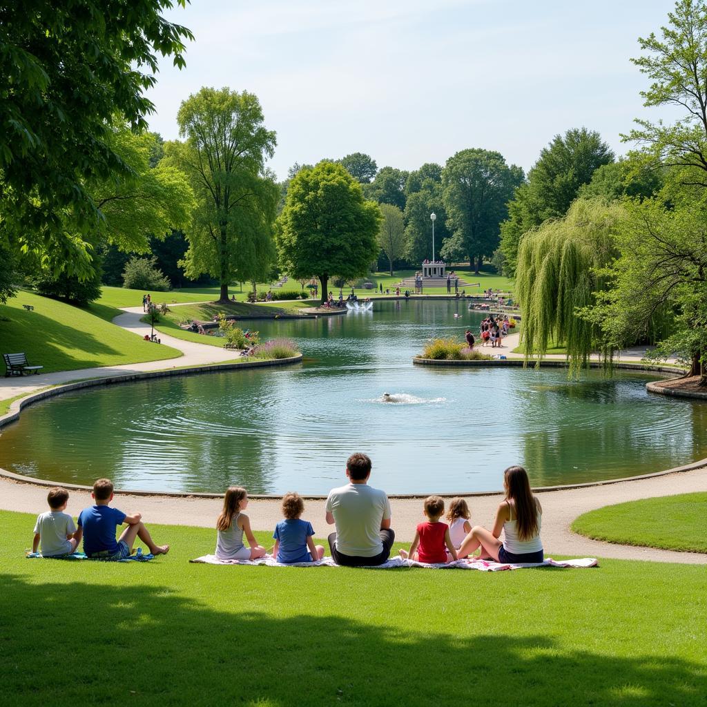 Entspannung im Neuland-Park Leverkusen