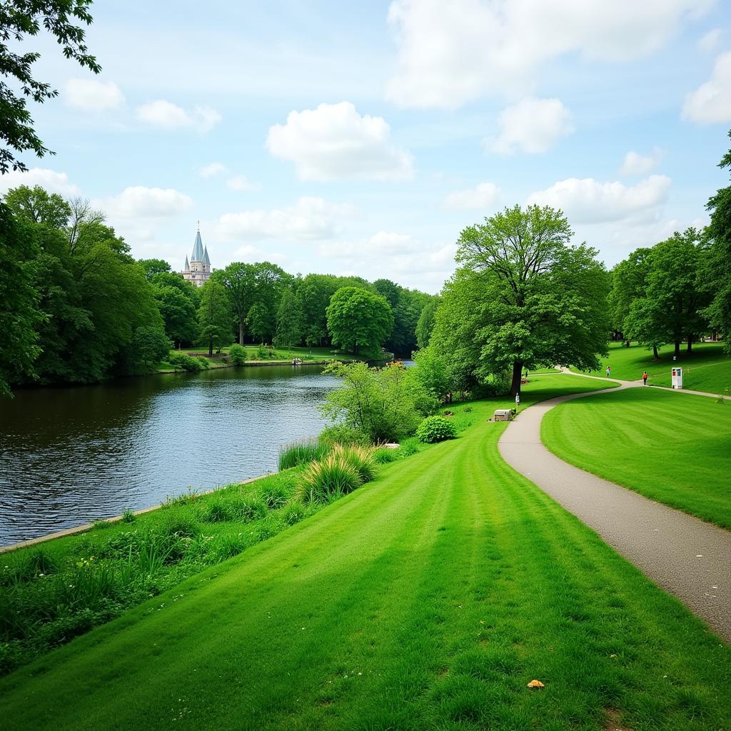 Neuland-Park am Rhein: Grüne Oase in Leverkusen