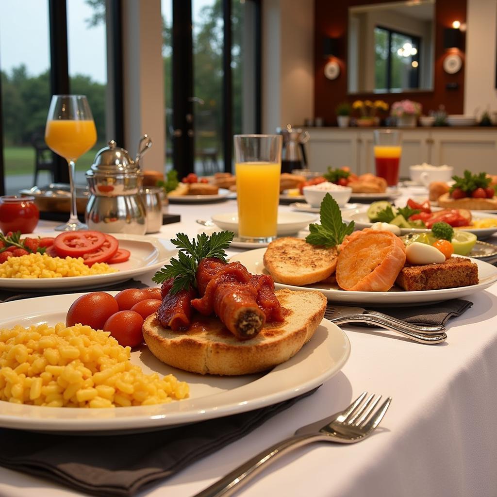 Reichhaltiges Frühstücksbuffet im Nikii Boutique Hotel