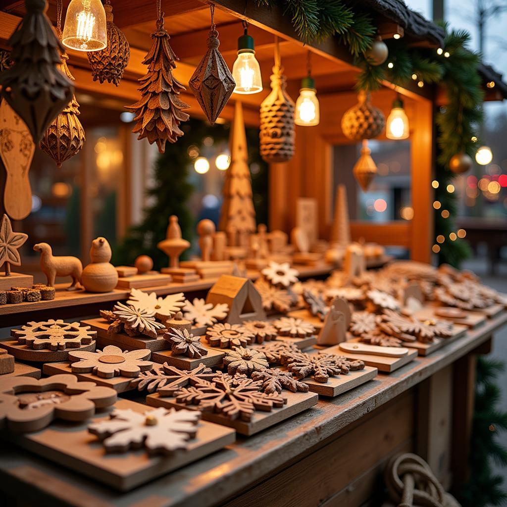 Traditionelles Handwerk auf dem Nordischen Weihnachtsmarkt in Leverkusen