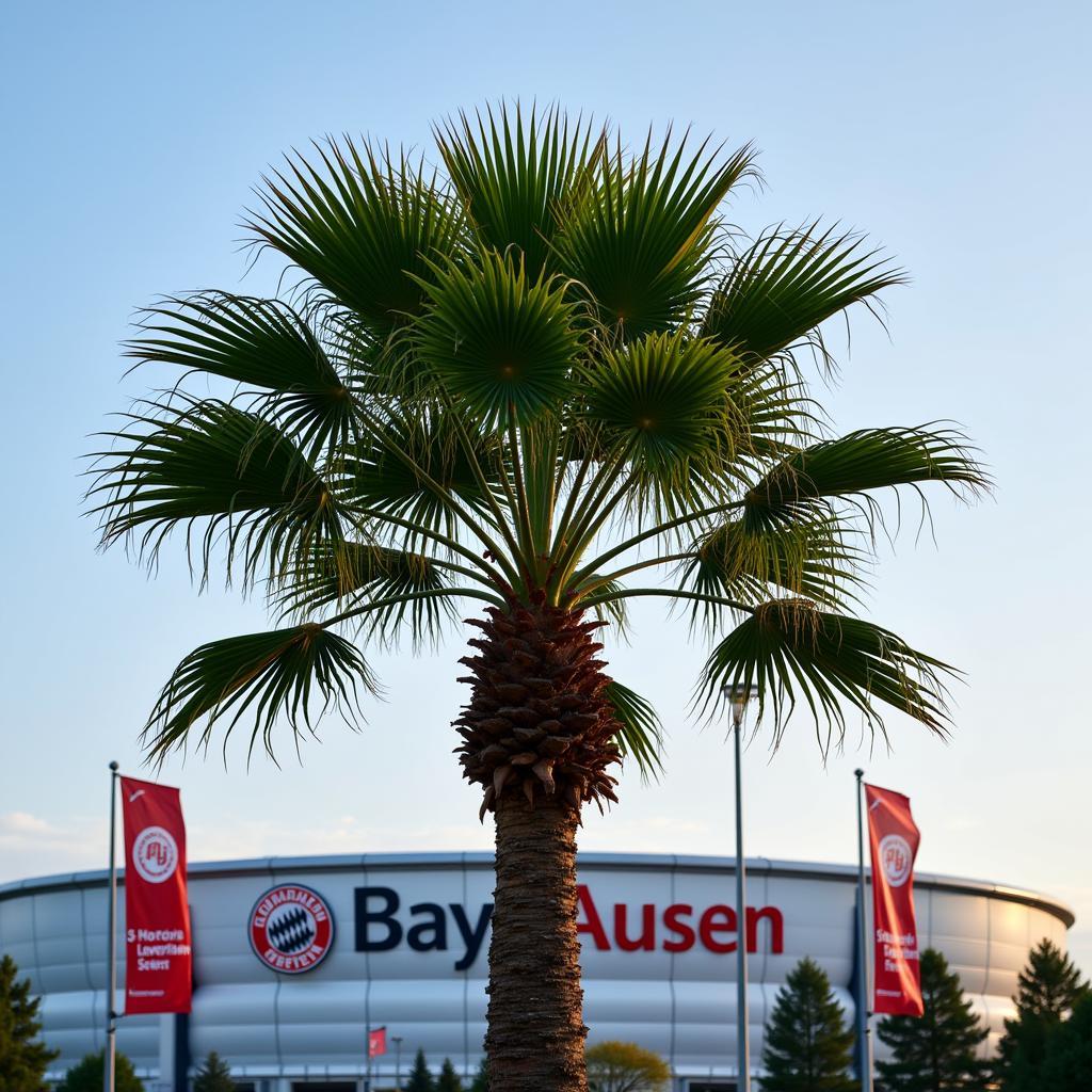 Die Palme Leverkusen vor dem Stadion