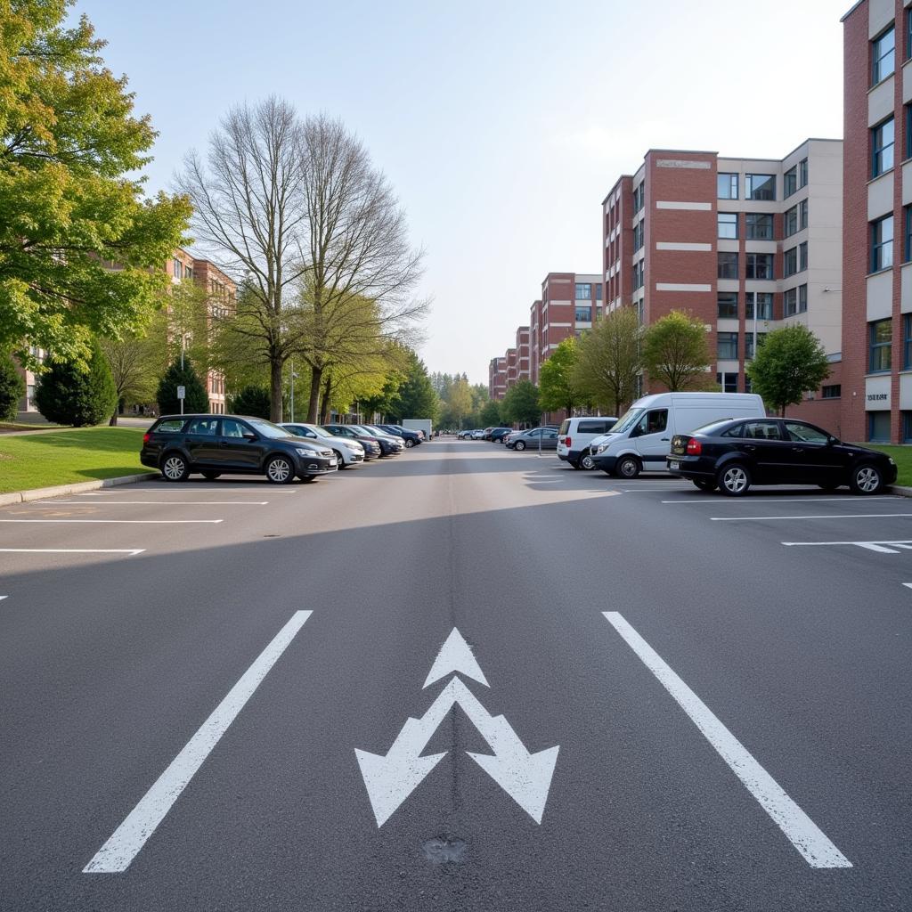 Parkplatz am Amtsgericht Leverkusen