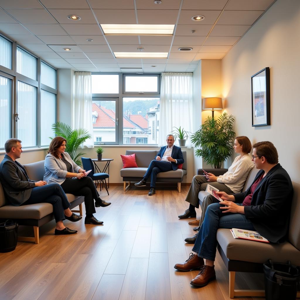 Patienten warten auf Termin beim Neurologen in Leverkusen