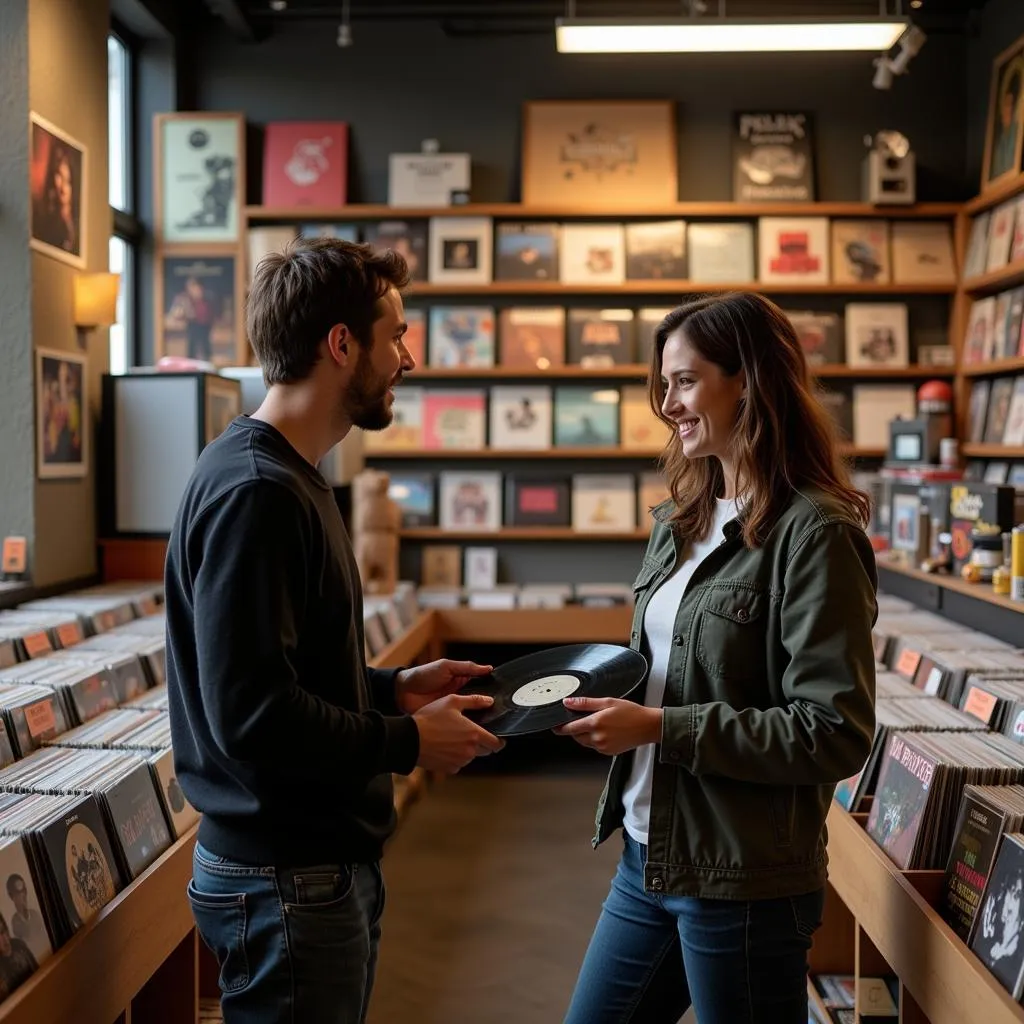 Ein Gespräch über Musik in einem Leverkusener Plattenladen