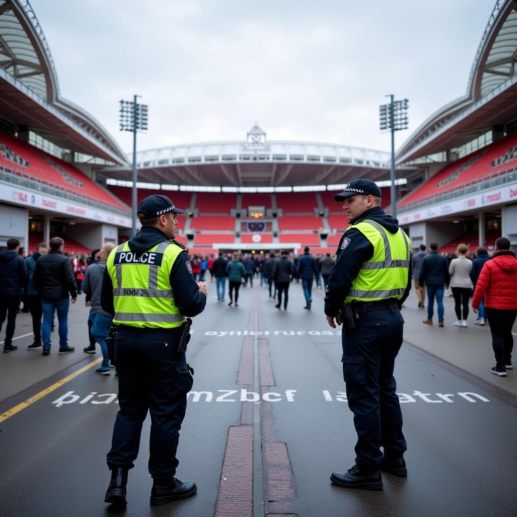 Polizei Einsatz BayArena