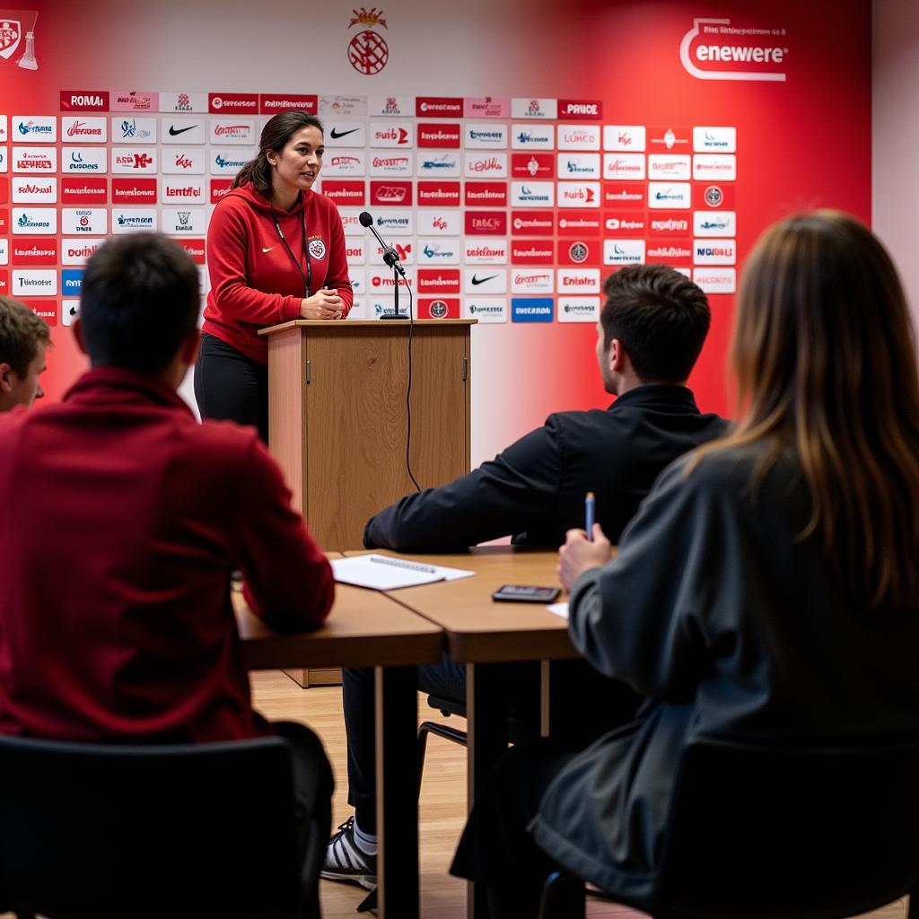 Pressekonferenz von Bayer Leverkusen